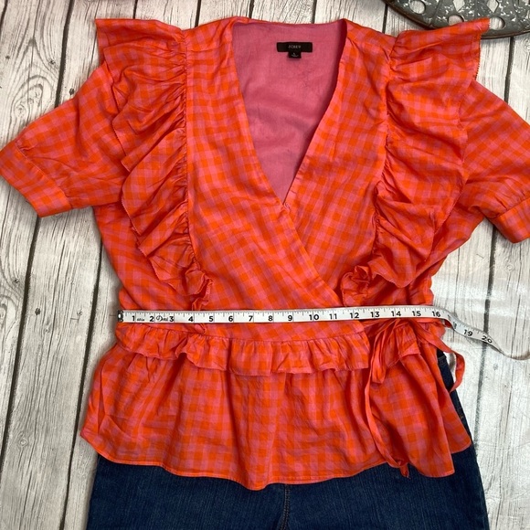 J. Crew Wrap Peplum Blouse - Picture 8 of 13